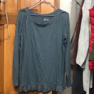 Long sleeve blue shirt